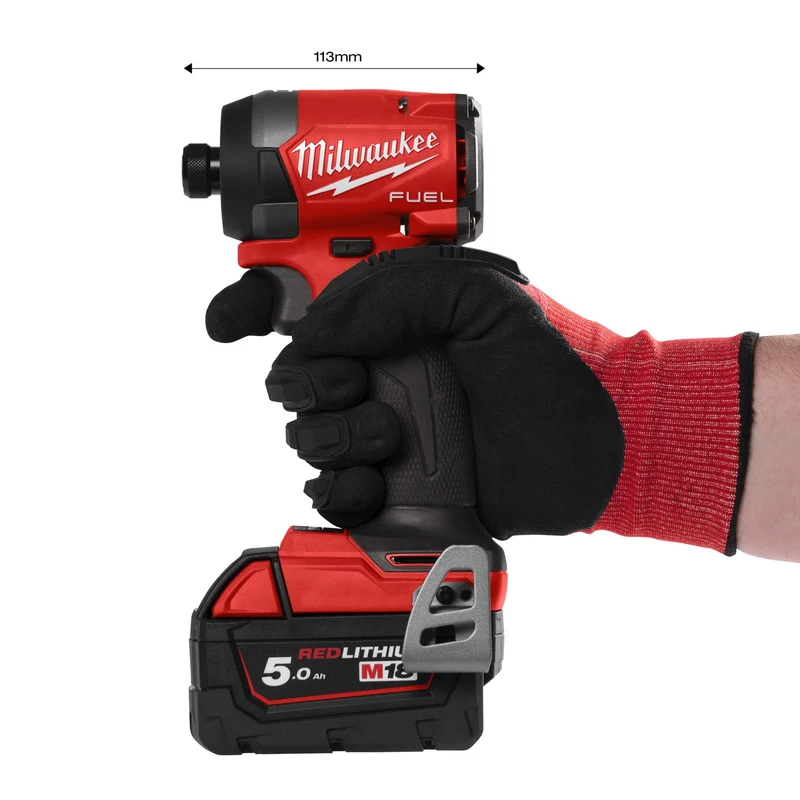 Milwaukee Akku-Schlagschrauber M18 FID3-502X (Drehmoment: 226 Nm, Max. Schrauben-Ø: M16, Aufnahme: 1/4"-Innensechskant, mit 2 x 5,0 Ah Akku in HD Box)