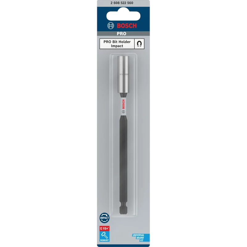 Bosch PRO Standard 1/4" Bithalter Impact 150 mm (magnetisch, geeignet für Schlagschrauber)