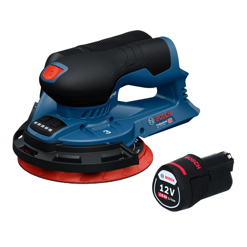Bosch GEX 12V-150-3 Professional Akku Exzenterschleifer 12 V 150 mm Brushless + 1x Akku 2,0 Ah - ohne Ladegerät