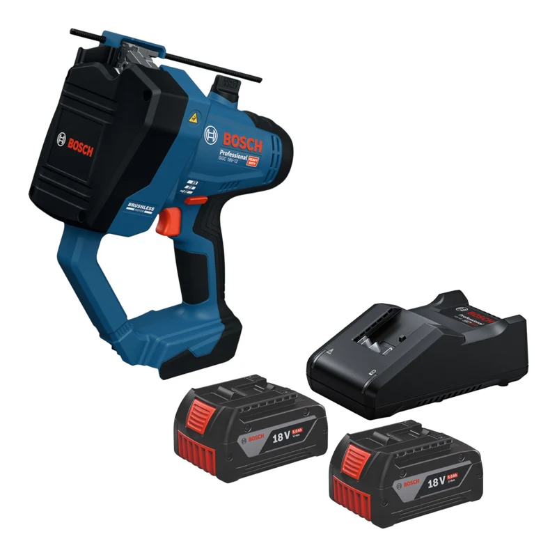 Bosch GGC 18V-12 Professional Akku Gewindestangenschneider 18 V M12 + 2x Akku 5,0 Ah + Ladegerät