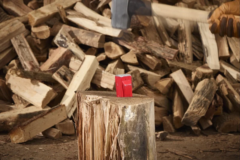 Milwaukee Spaltkeil 2,3 kg (Länge: 200 mm, Große Schlagfläche, korrosionsbeständige Beschichtung, Seitliche Stege erhöhen die Spalteffizienz)