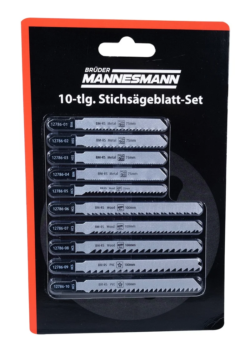 Stichsägeblatt-Set 10-tlg.