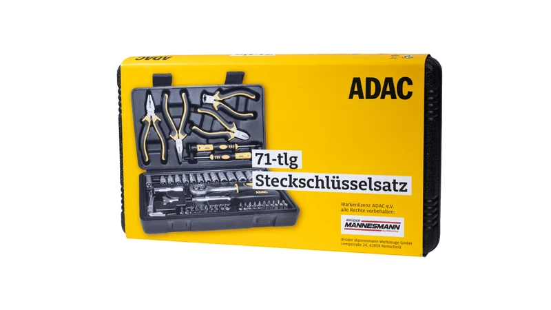 ADAC Steckschlüssel- und Bitsatz, 71-teilig