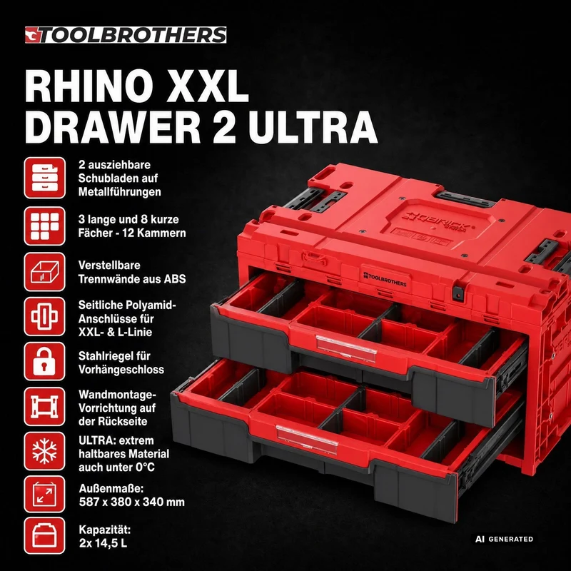 Toolbrothers Powertools Kalender 2026 – Procraft Industrial CD20Abb Edition, Gr. S
