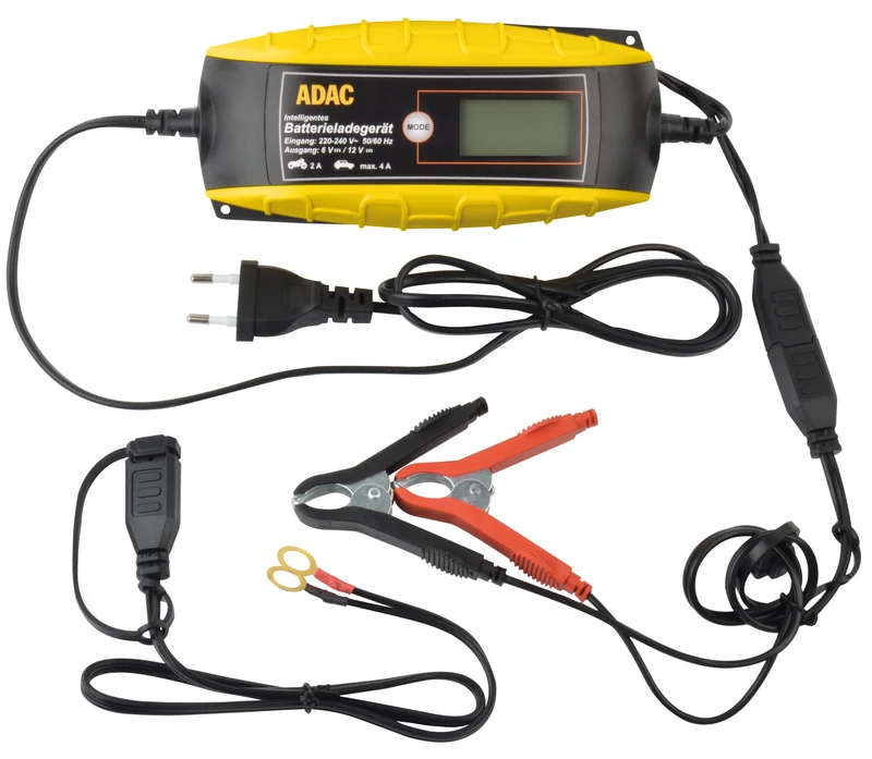 ADAC Batterie-Ladegerät 6/12V mit Komfort-Klemme