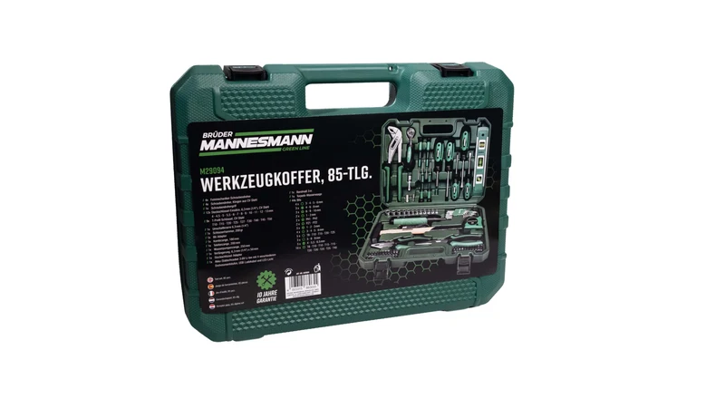Werkzeugsatz, 85-teilig mit Akkuschraubendreher