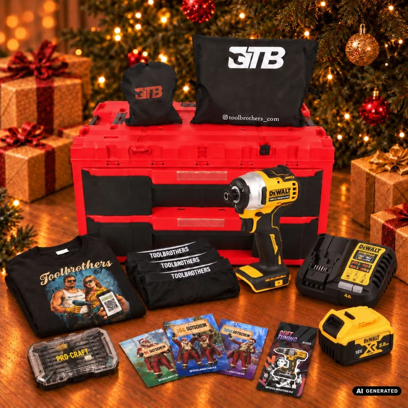 Toolbrothers Powertools Kalender 2026 – DeWalt DCF809N Edition, Gr. S