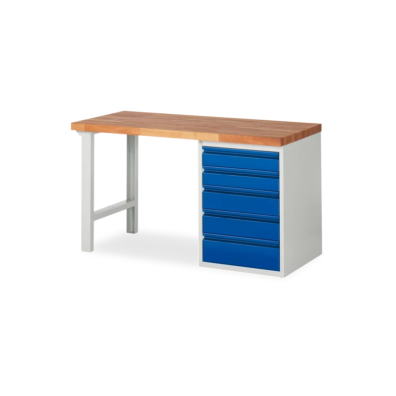 Profi-Werkbank mit 5x Schubladen