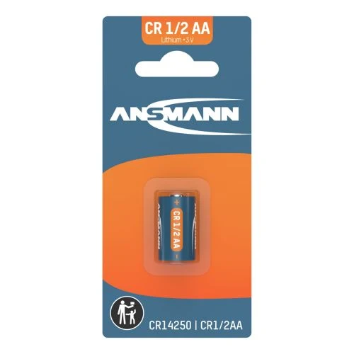 ANSMANN Lithium-Batterie CR 1/2 AA / CR14250 3 V