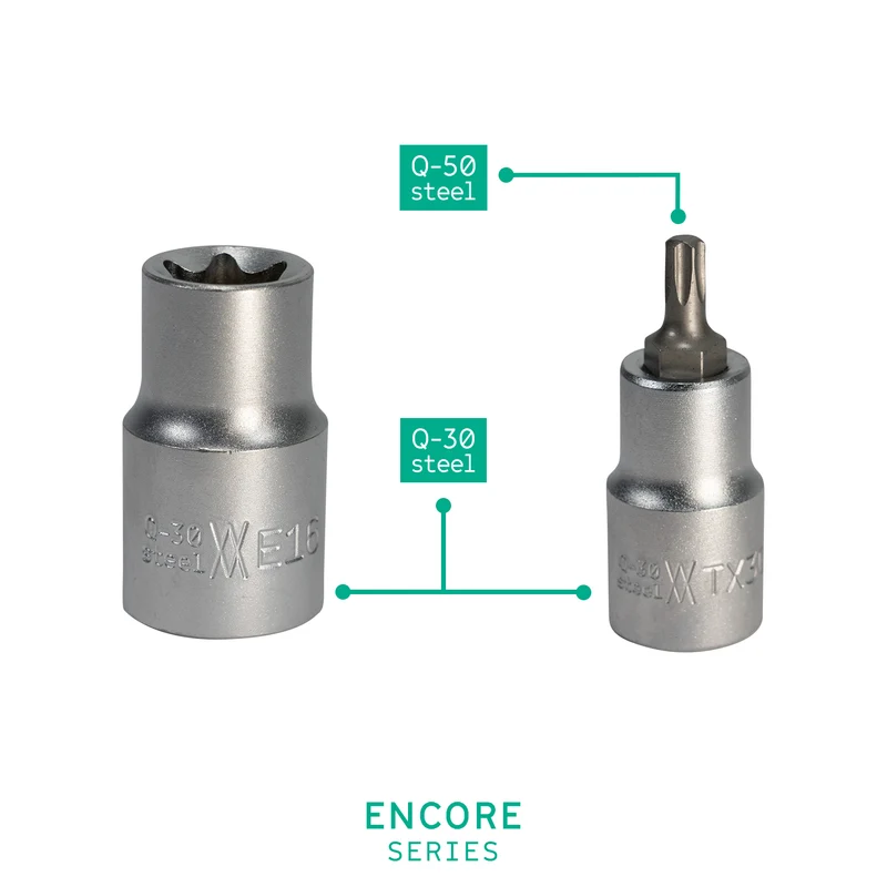 Steckschlüsselsatz 1/2" für TORX I 80195