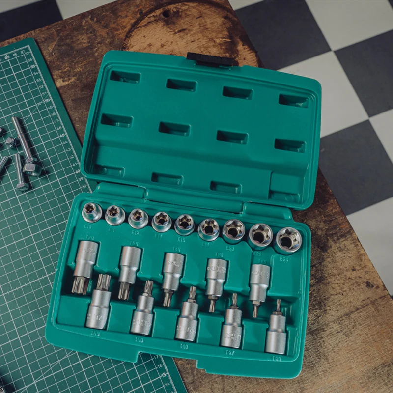 Steckschlüsselsatz 1/2" für TORX I 80195