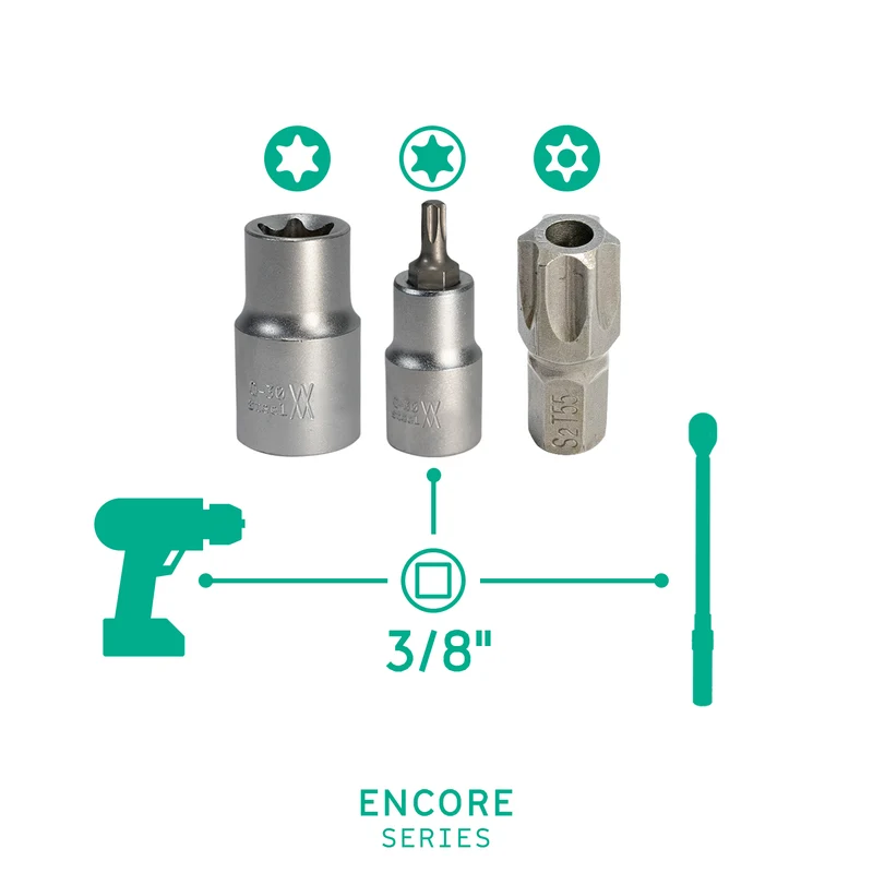 Steckschlüssel- & Bit-Satz für TORX 3/8 "I 80164