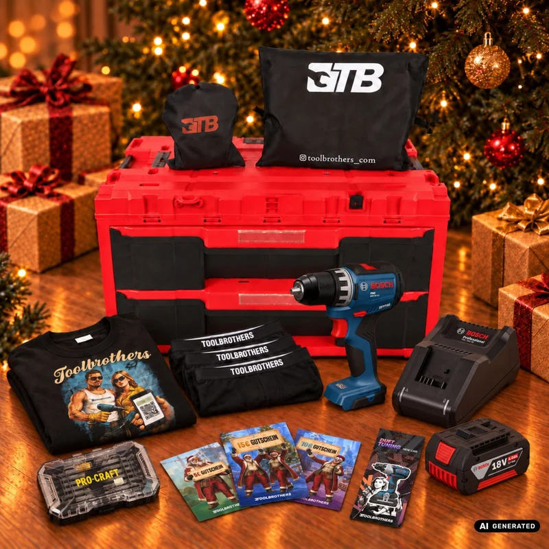 Toolbrothers Powertools Kalender 2026 – Bosch GSR 18V-52 Professional Edition, Gr. XL