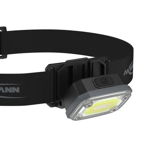 ANSMANN Stirnlampe HD350R 2in1 wiederaufladbar, Schwarz