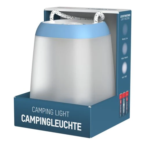 ANSMANN Campingleuchte CL210B batteriebetrieben, blau-weiß