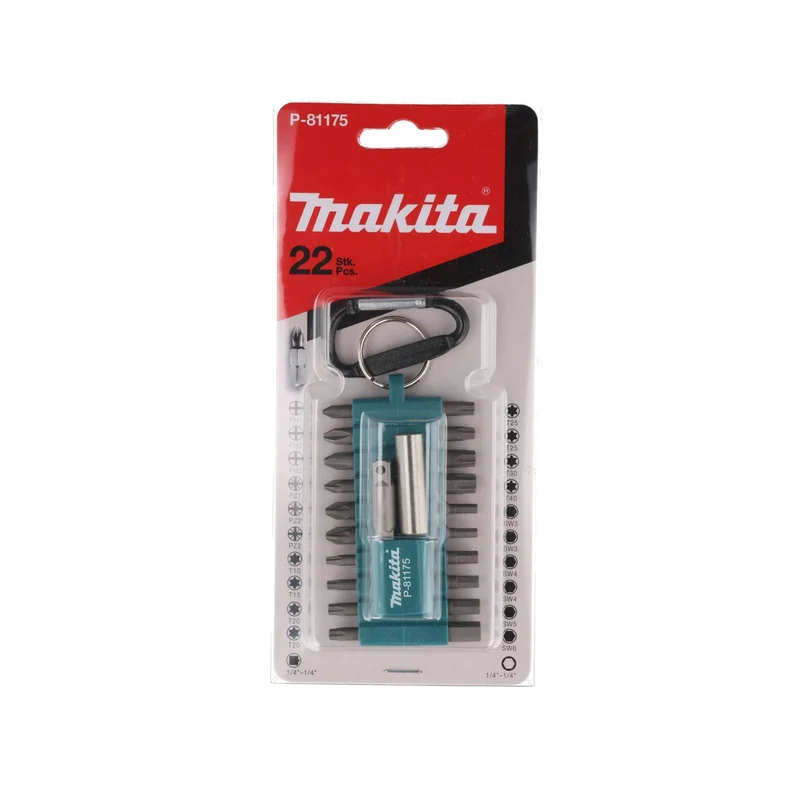 Makita P-81175 Bit-Box 22-teilig, mit Karabiner