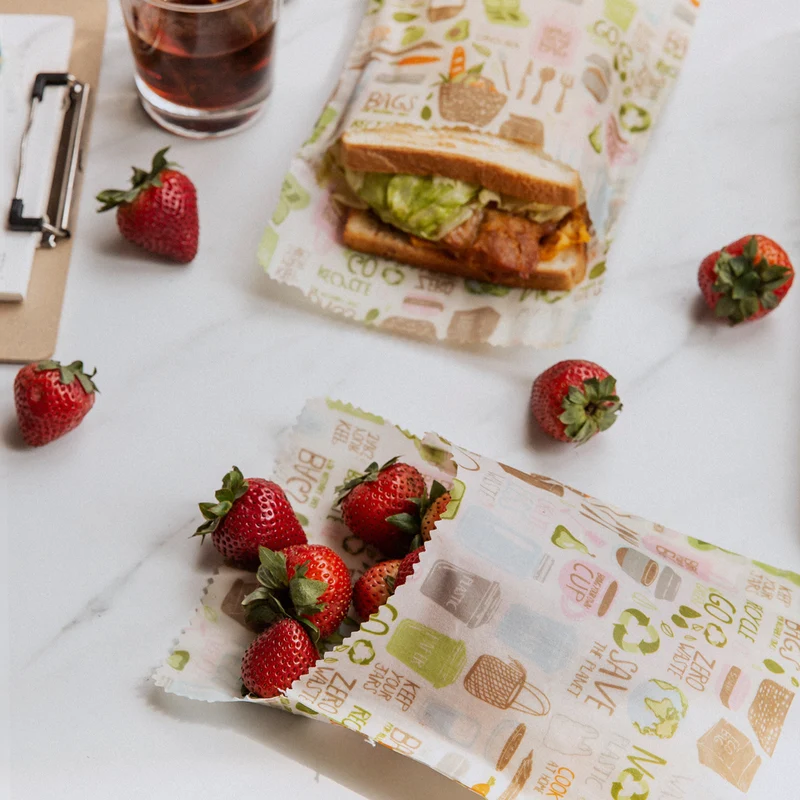 Nuts - praktische Sandwich & Snack Bags (100% natürliches Bienenwachs)