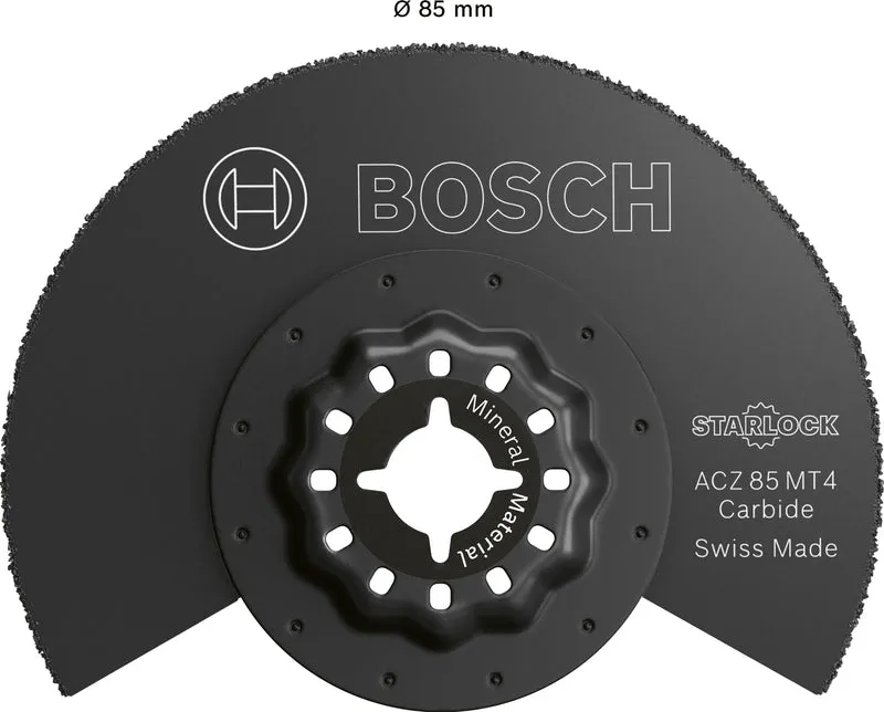 Bosch Segmentsägeblatt ACZ 85 MT4 (Starlock, Multi Material, Zum Schneiden von Fugenmörtel und Porenbeton, 85 mm)
