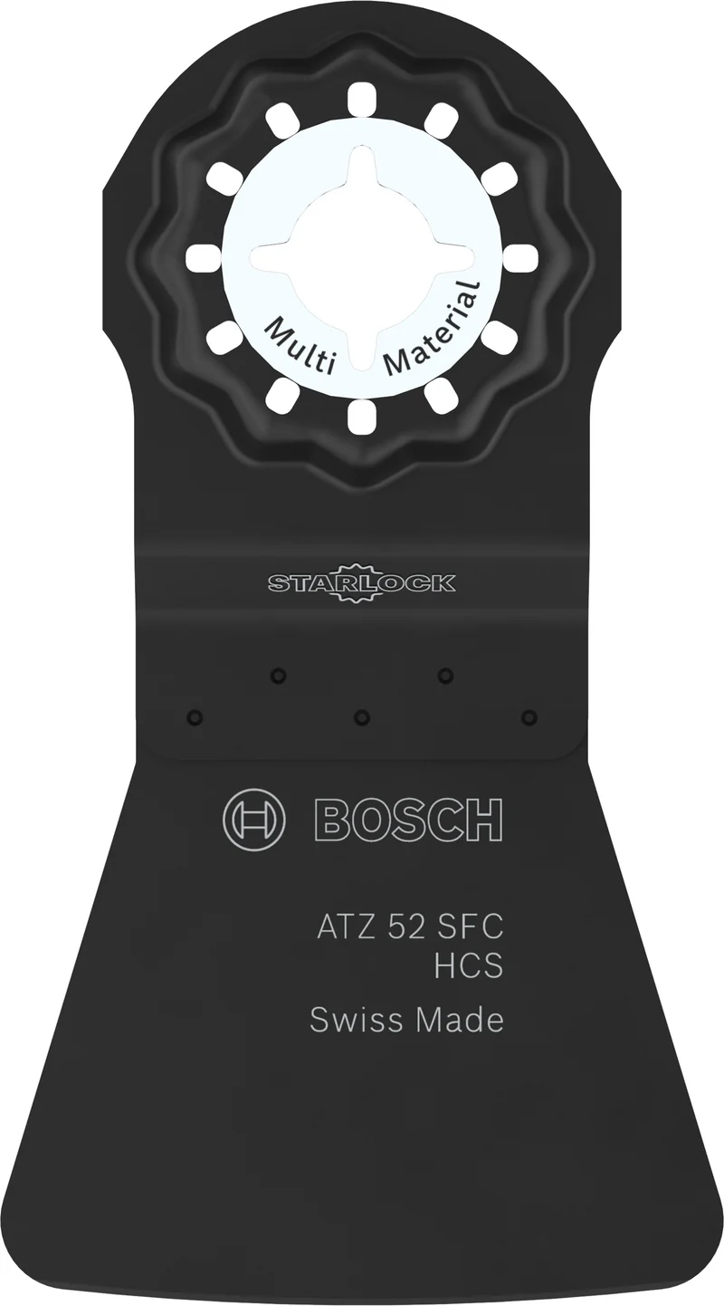 Bosch Schaber ATZ 52 SFC flexibel (Starlock, HCS, Multi Material, Abkratzen von Teppichkleber und Farbe, 52 x 40 mm)