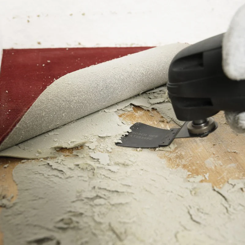 Bosch Schaber ATZ 52 SFC flexibel (Starlock, HCS, Multi Material, Abkratzen von Teppichkleber und Farbe, 52 x 40 mm)