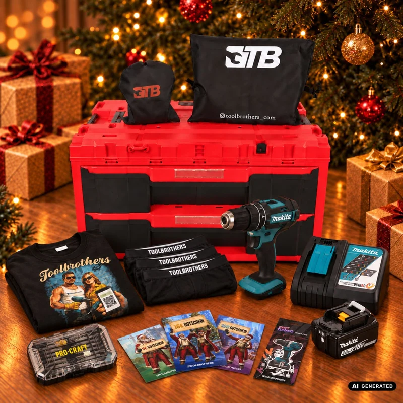 Toolbrothers Powertools Kalender 2026 – Makita DHP482Z Edition, Gr. S