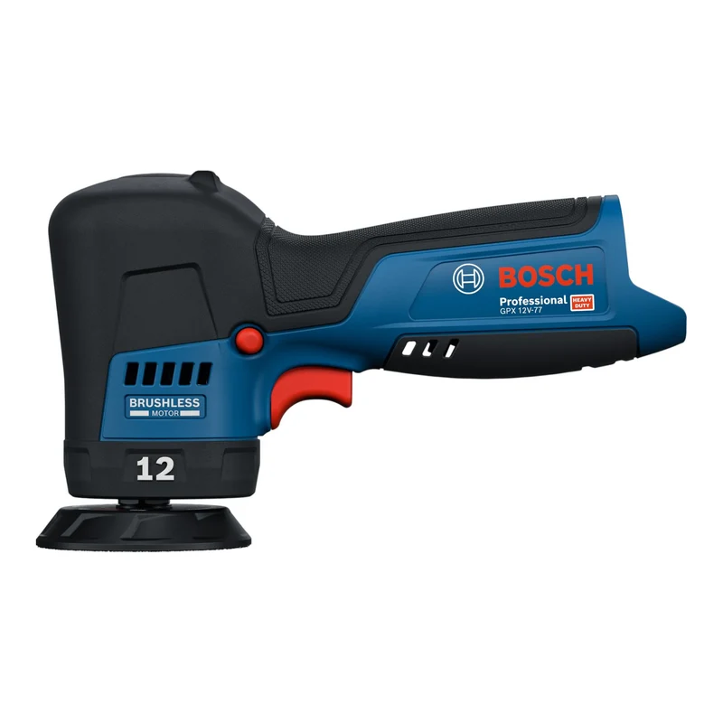 Bosch GPX 12V-77 Akku Polierer 12 V 77 mm Brushless + 1x Akku 2,0 Ah - ohne Ladegerät