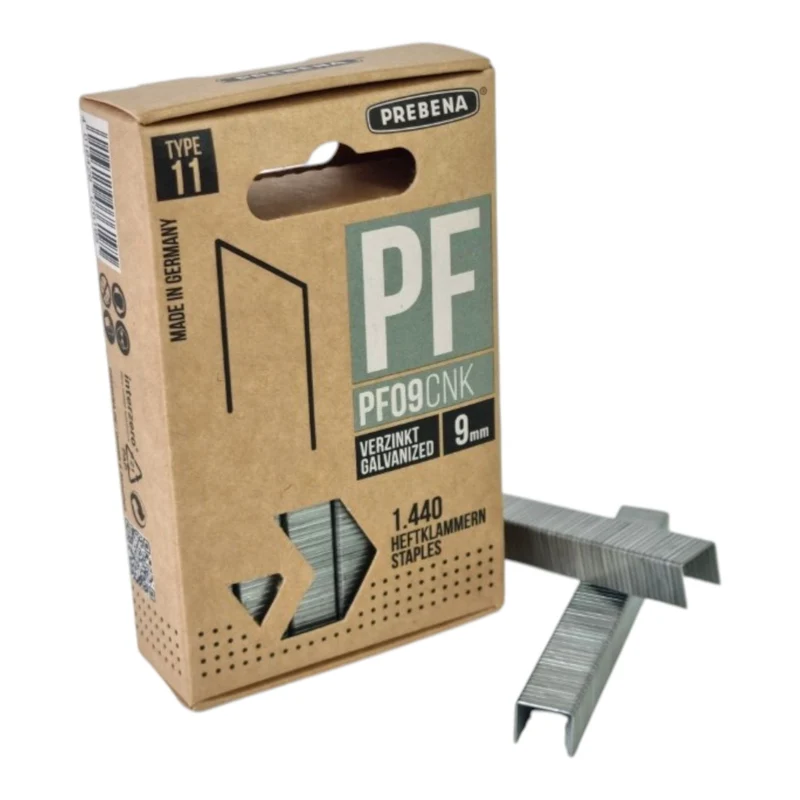 Prebena TACKFIX-PF14 Akku Tacker 4 V Typ PF 6 - 14 mm + 1440x PF09CNK Heftklammern 9 mm