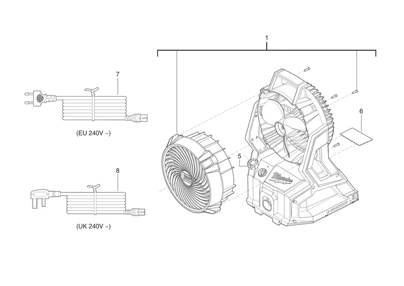 Milwaukee M18 AFG2 Ersatzteile (Code: 503549)