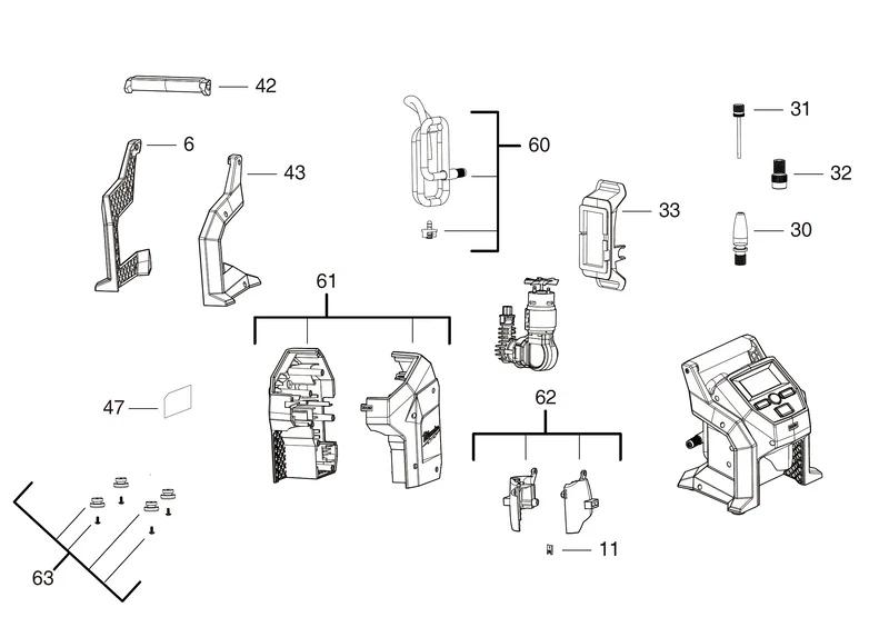Milwaukee M12 BI Ersatzteile (Code: 467479)