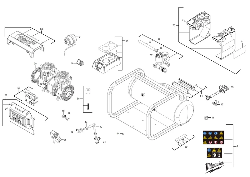 Milwaukee M18 FAC Ersatzteile (Code: 477404)