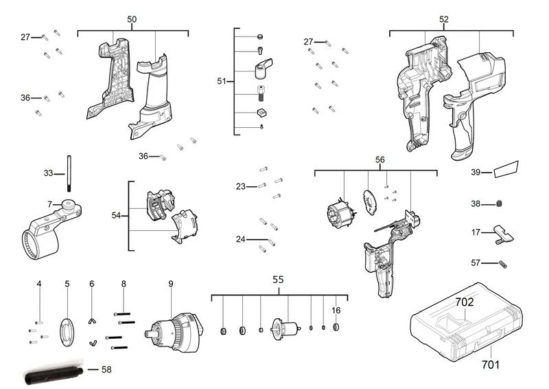 Milwaukee M18 FPM Ersatzteile (Code: 458932)