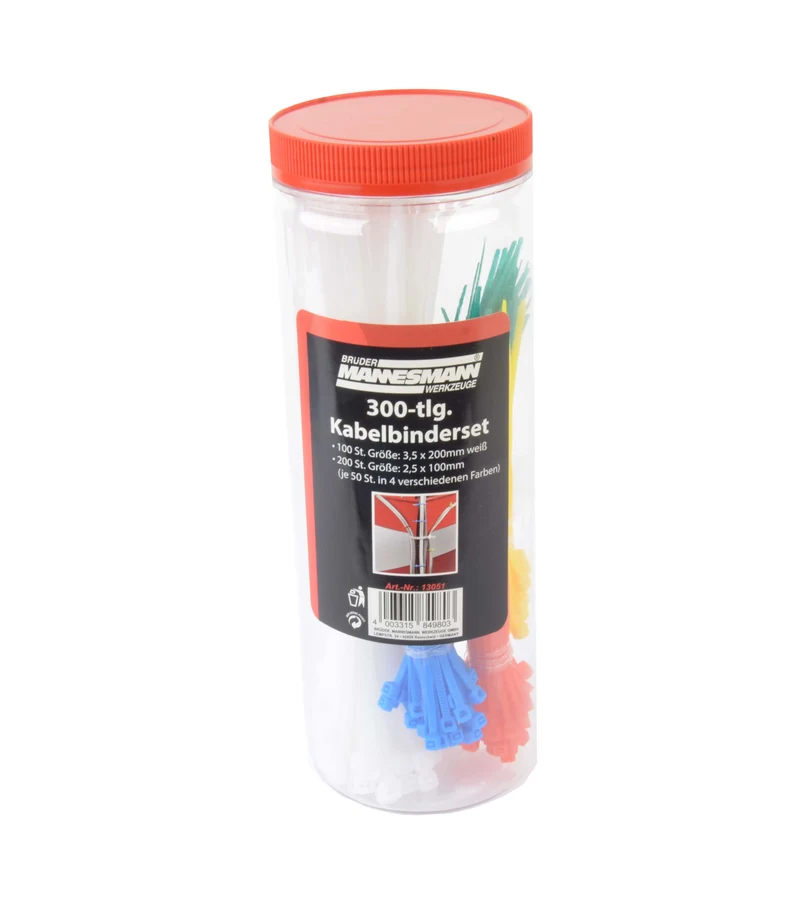 Kabelbinder-Set 300-tlg.