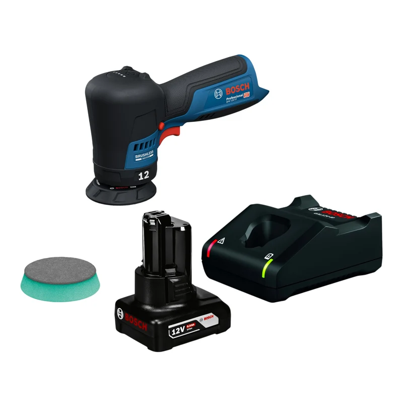 Bosch GPX 12V-77 Akku Polierer 12 V 77 mm Brushless + 1x Akku 6,0 Ah + Ladegerät