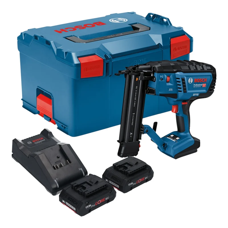 Bosch GNH 18V-50 M Professional Akku Holznagler 18 V 16 - 50 mm + 2x ProCORE Akku 4,0 Ah + Ladegerät + L-Boxx