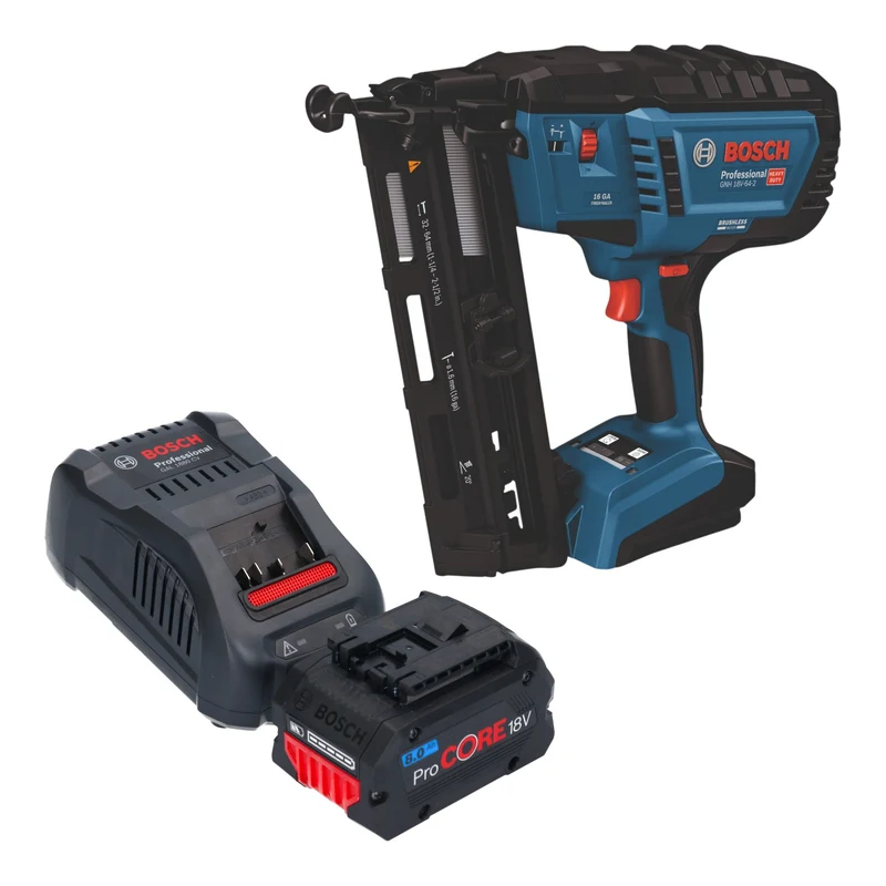 Bosch GNH 18V-64-2 Professional Akku Holznagler 18 V 1,6 x 32 - 64 mm Brushless + 1x ProCORE Akku 8,0 Ah + Ladegerät