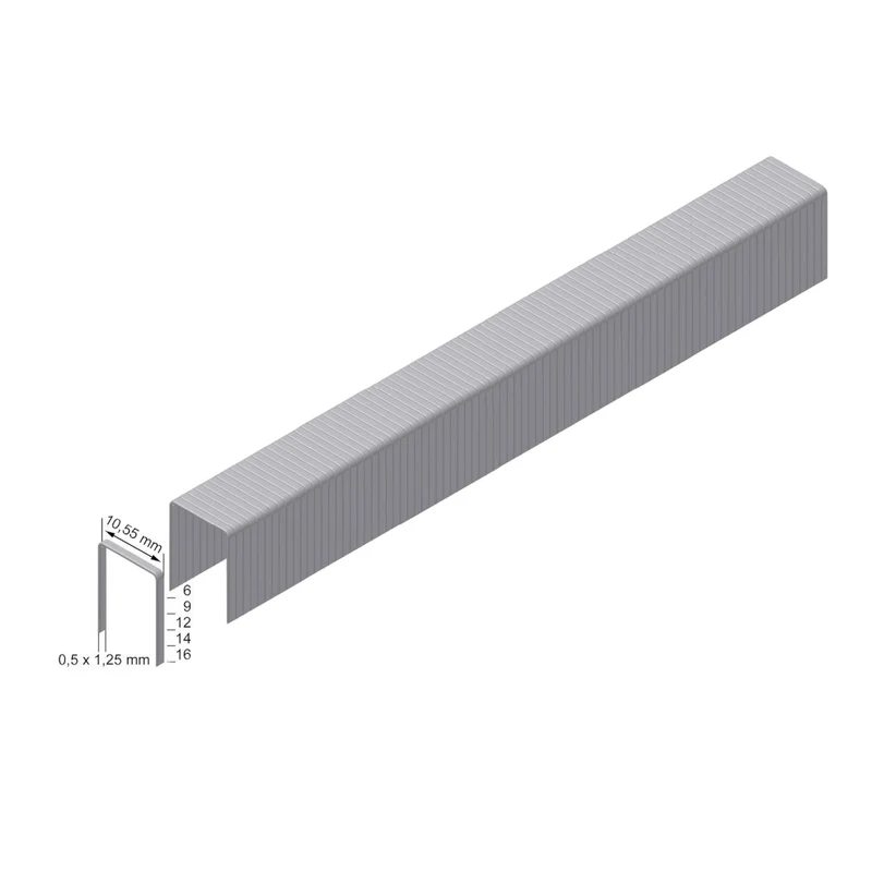 Prebena PF09CNK-K Klammern Heftklammern Typ PF 1440 Stück 9 mm verzinkt
