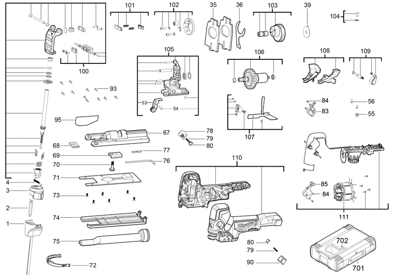 Milwaukee M18 FBJS Ersatzteile (Code: 469271)
