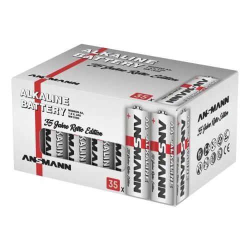 Ansmann Alkaline Batterien Mignon AA LR6, passend zur 35 Jahre Jubiläumsedition, 1,5 V (35 St.)