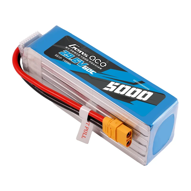 Gens ace 5000mAh 29,6V 60C 8S1P LiPo-Akkupack mit XT90-Anschluss
