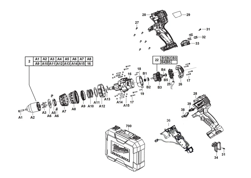 Milwaukee C14 PD Ersatzteile (Code: 447210)
