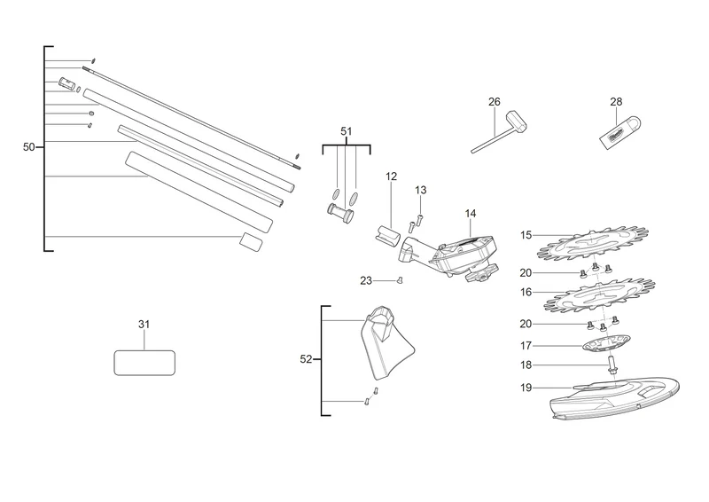 Milwaukee M18 FOPH-RA Ersatzteile (Code: 503142)