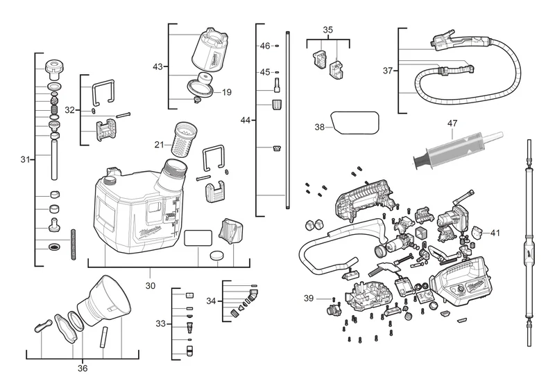 Milwaukee M12 BHCS3L Ersatzteile (Code: 503964)
