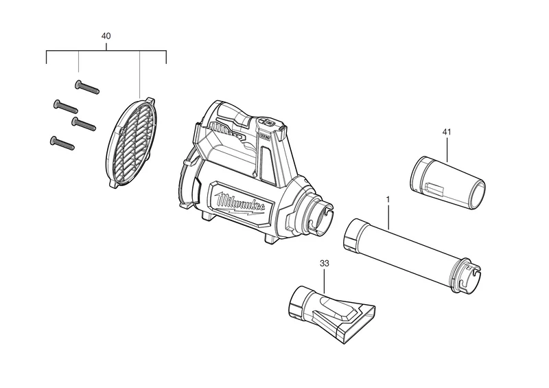 Milwaukee M12 BBL Ersatzteile (Code: 483078)