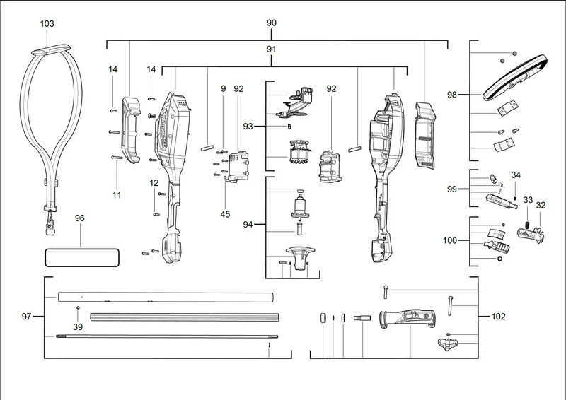 Milwaukee M18 FOPH Ersatzteile (Code: 469757)