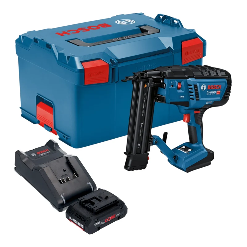Bosch GNH 18V-50 M Professional Akku Holznagler 18 V 16 - 50 mm + 1x ProCORE Akku 4,0 Ah + Ladegerät + L-Boxx