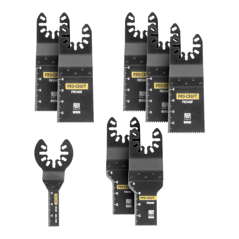 Procraft MB10 Sägeblatt Set 10 tlg. für oszillierende Multifunktionswerkzeuge