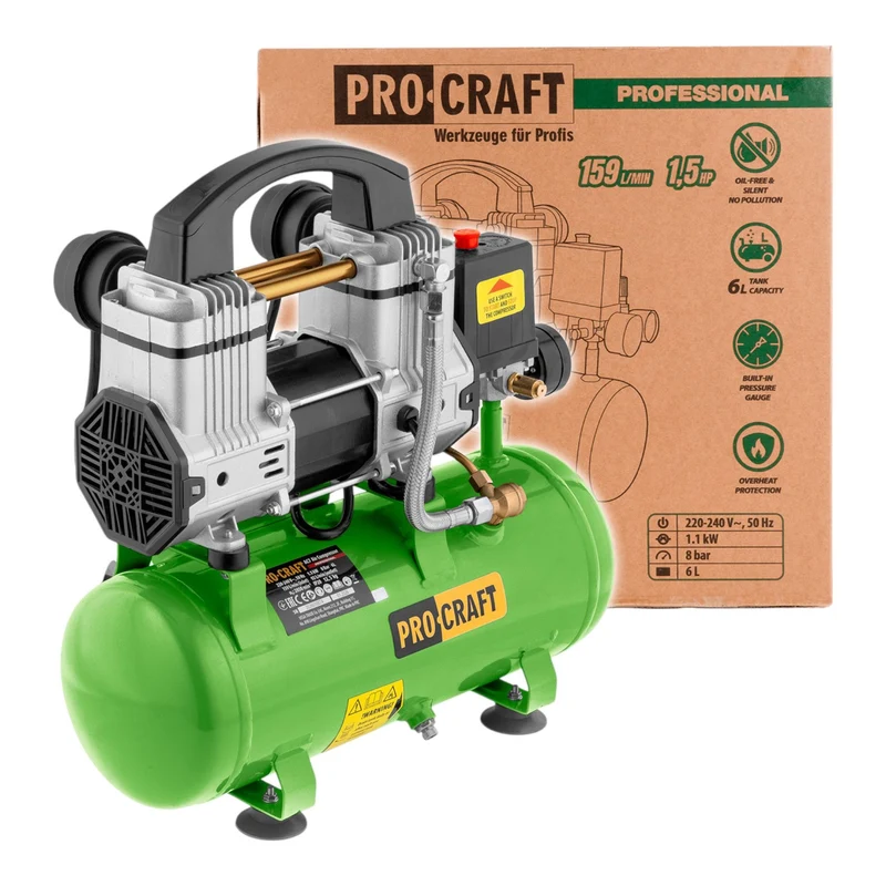 Procraft AC7 Kompressor 1100 Watt 8 bar