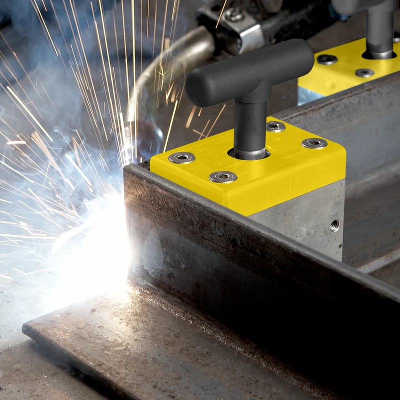 MagSquare 600 - 607 lb Max. Sollbruchstelle, umschaltbarer Magnetwinkel, hält flache und runde Stahlplatten - 8100106