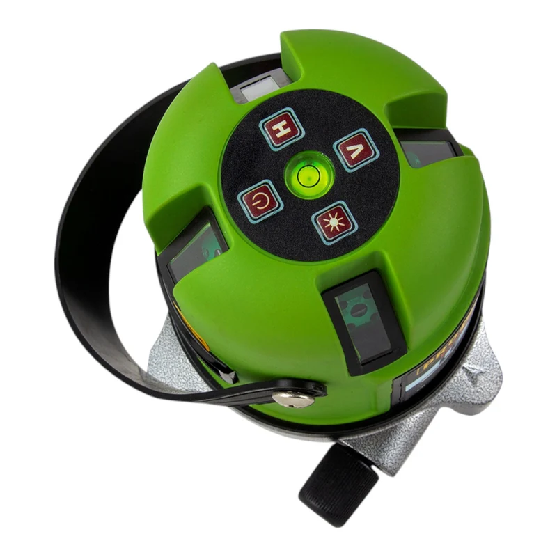 Procraft LE-5D Akku Linien- und Kreuzlinienlaser 3,7 V 50 m grün selbstnivellierend + Integrierter Akku 2,0 Ah + Tasche