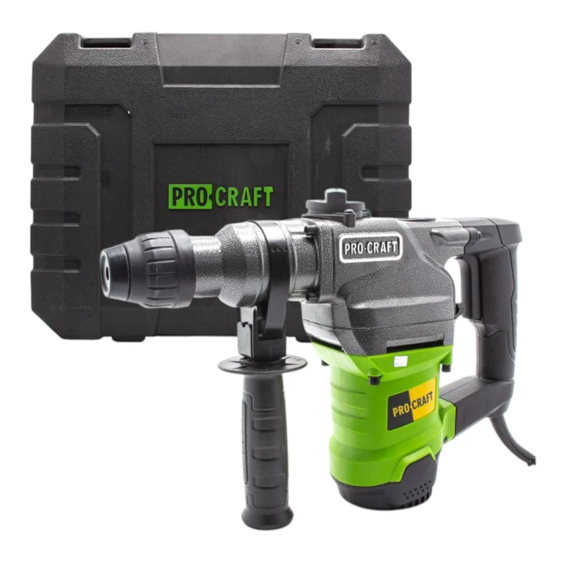 Procraft BH1750 Bohr- und Meißelhammer 1200 Watt 4,5 J SDS plus + Koffer